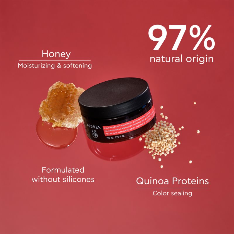 Apivita Color Seal Color Protect Hair Mask hair mask for colour protection 200 ml