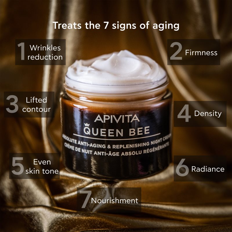 Apivita Queen Bee Firming Anti-wrinkle Night Cream 50 Ml