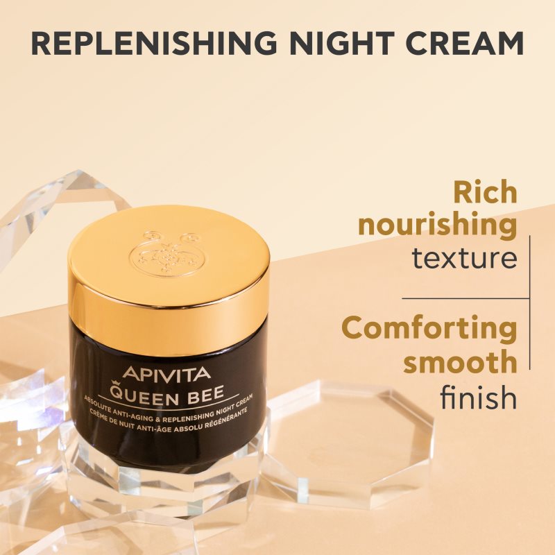 Apivita Queen Bee Night Cream zpevňující noční krém proti vráskám 50 ml (obrázek 6)