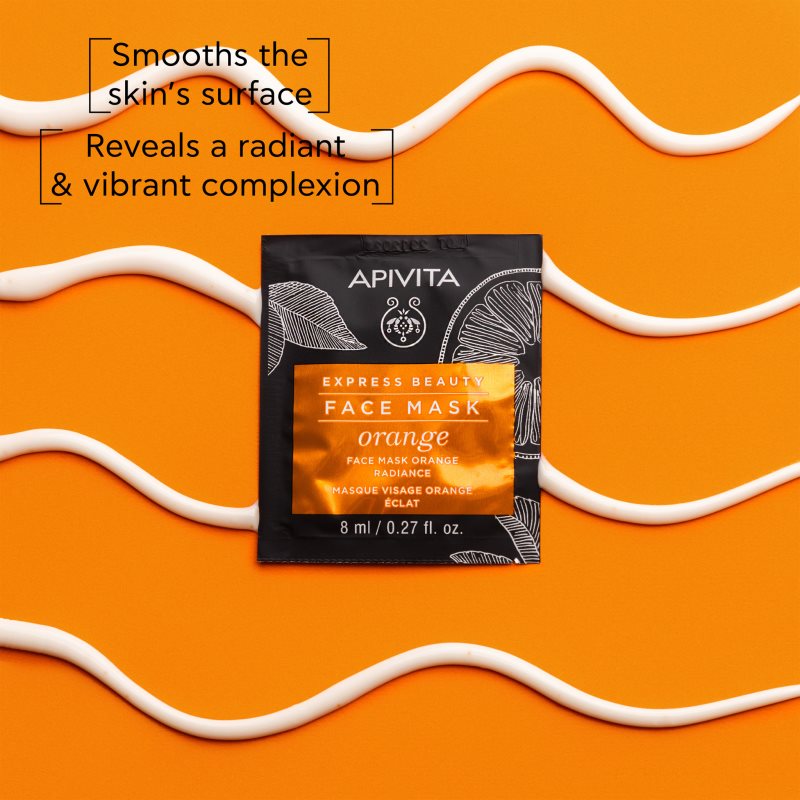 Apivita Express Beauty Radiance Face Mask Orange Radiance Mask For The Face 2x8 Ml