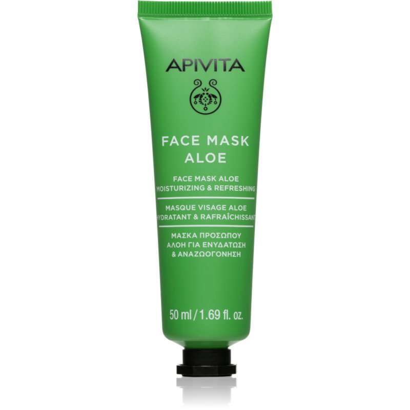 Apivita Face Mask Aloe refreshing face mask for radiance and hydration 50 ml