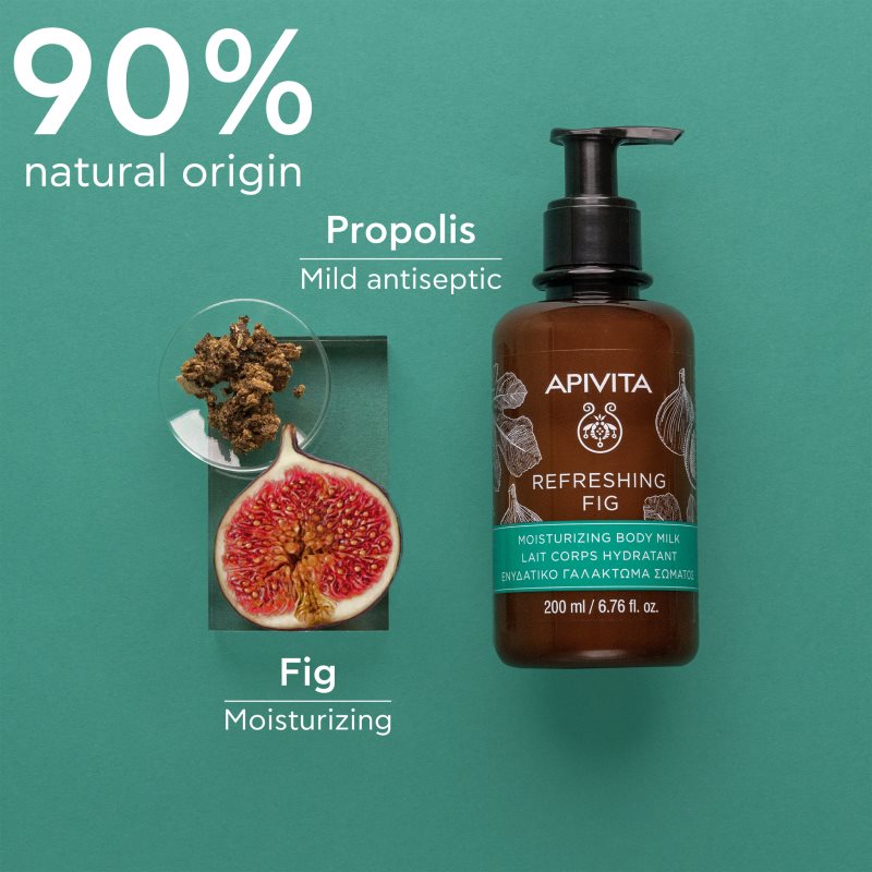 Apivita Refreshing Fig Moisturizing Body Milk Lait Corporel Hydratant 200 Ml