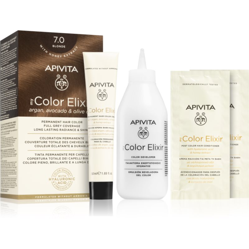 E-shop Apivita My Color Elixir barva na vlasy bez amoniaku odstín 7.0 Blonde