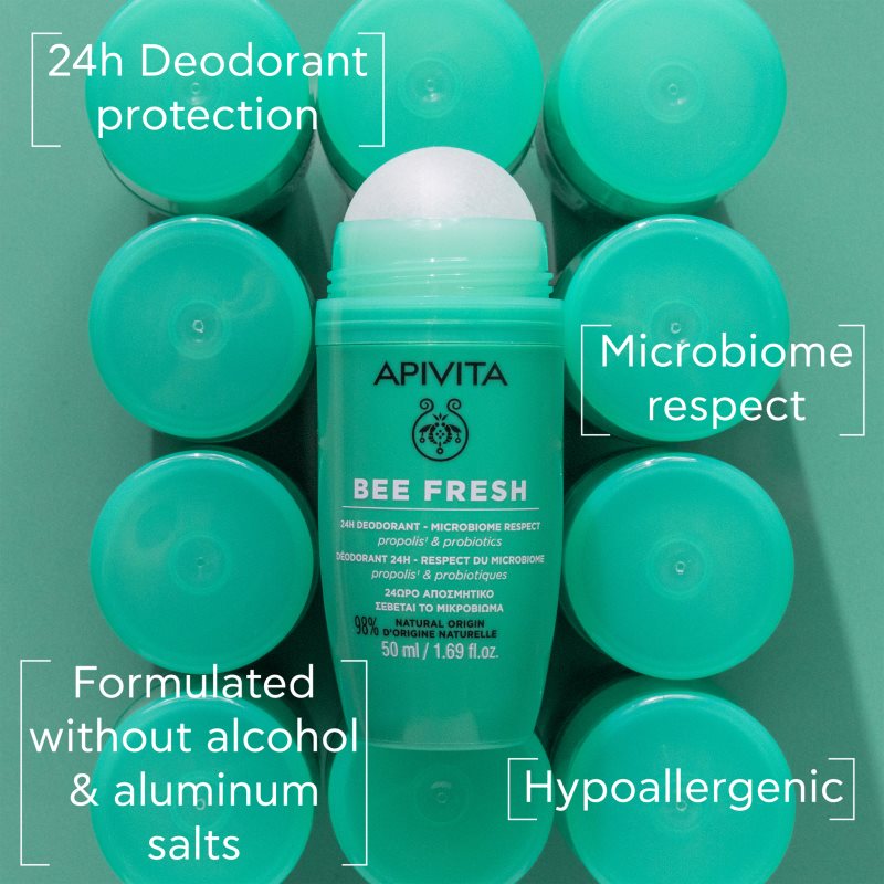 Apivita Bee Fresh Deodorant roll-on deodorant for perspiration and unwanted odour 50 ml
