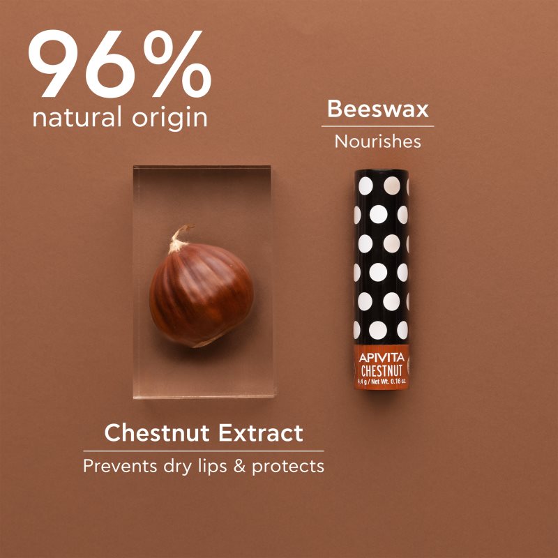 Apivita Lip Care Chestnut Tinted Baume à Lèvres Teinté 4,4 G