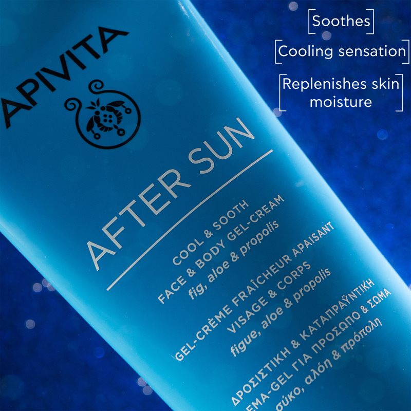 Apivita Bee Sun Safe After Sun Cool & Sooth Face & Body Gel Cream Aftersun 200 Ml