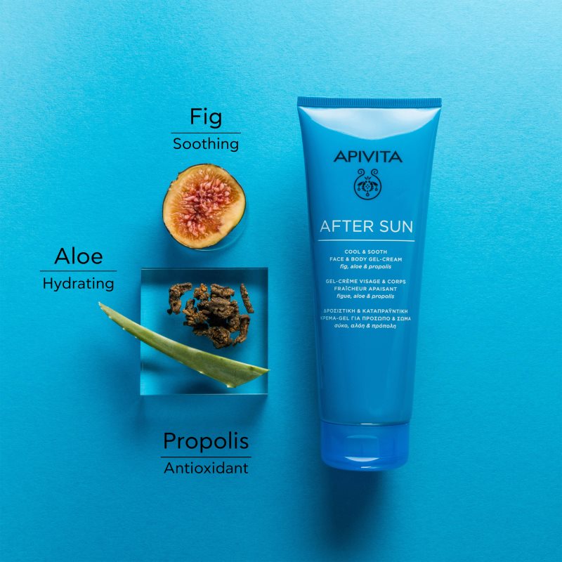 Apivita Bee Sun Safe After Sun Cool & Sooth Face & Body Gel Cream Aftersun 200 Ml