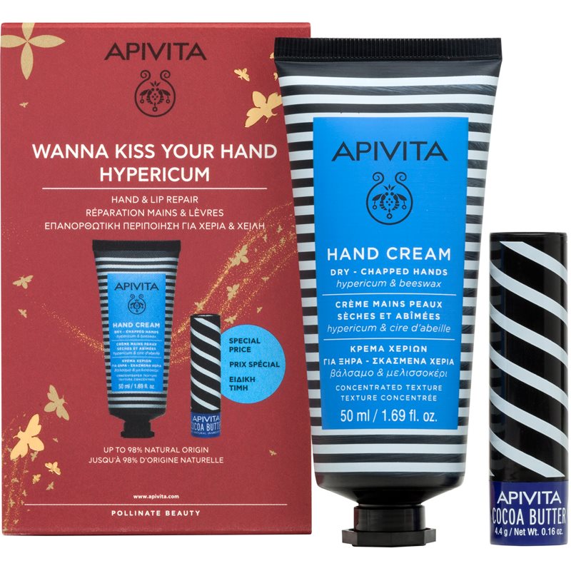

Apivita Hand Care Hypericum & Beeswax подарунковий набір (для сухої шкіри)