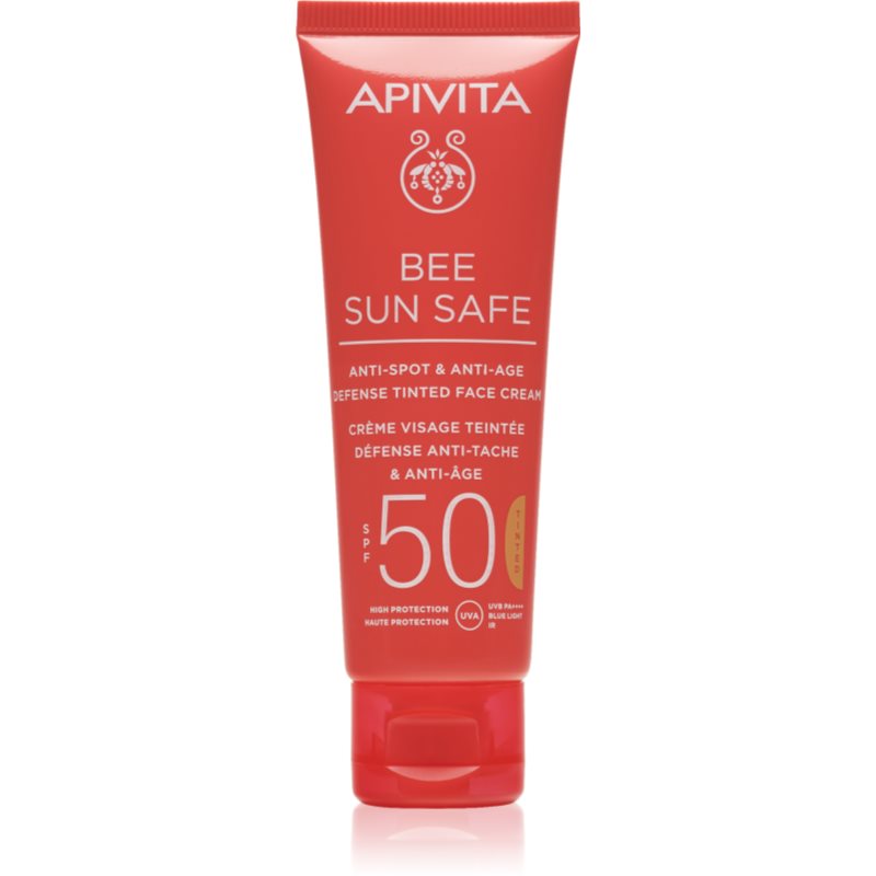 Apivita Bee Sun Safe protective tinted cream for the face SPF 50 50 ml

