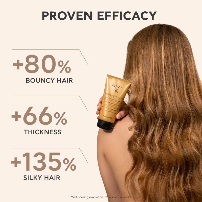 Apivita Royal Jelly Elixir Replumping Conditioning Mask kondicionér a maska 2 v 1 150 ml (obrázek 3)