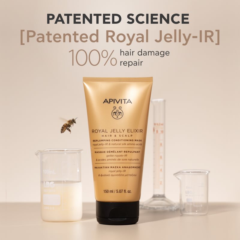 Apivita Royal Jelly Elixir Replumping Conditioning Mask kondicionér a maska 2 v 1 150 ml (obrázek 6)