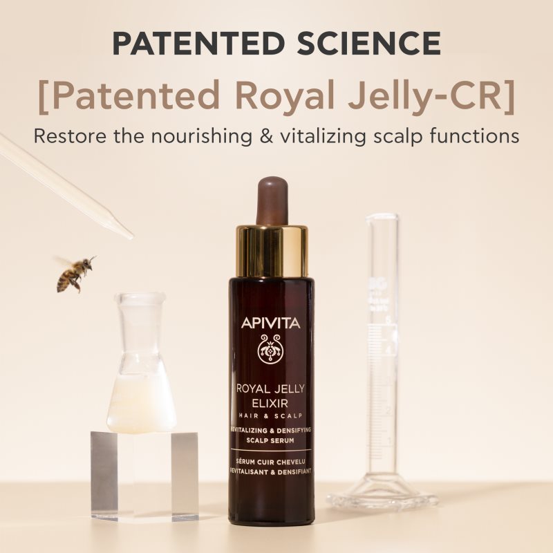 Apivita Royal Jelly Elixir Revitalizing & Densifying Scalp Serum revitalizační sérum pro pokožku hlavy 50 ml (obrázek 6)