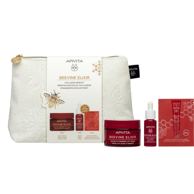 Apivita Beevine Elixir Gift Pouch (with Light Cream) Geschenkset zur Festigung der Haut