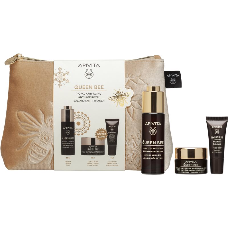 Apivita Queen Bee Gift Pouch Geschenkset gegen Falten