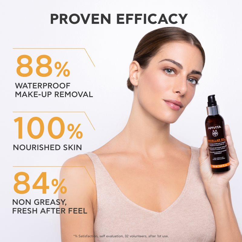 Apivita Cleansing Micellar Oil čisticí a odličovací olej 150 ml (obrázek 3)