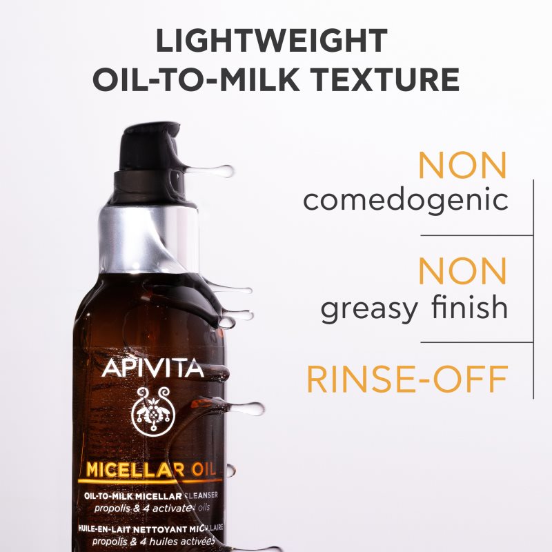 Apivita Cleansing Micellar Oil čisticí a odličovací olej 150 ml (obrázek 6)