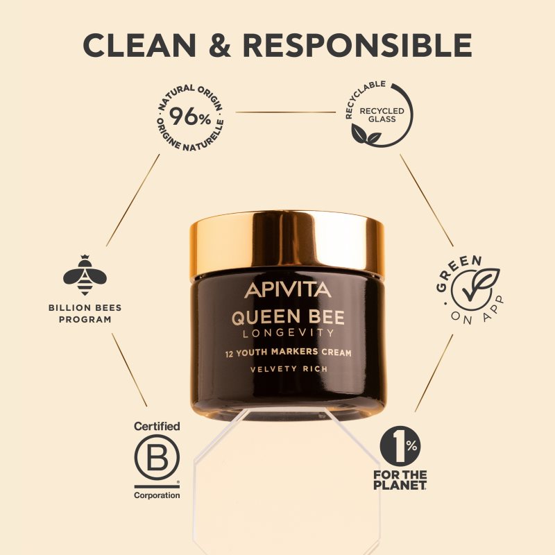 Apivita Queen Bee Longevity bohatý krém proti vráskám 50 ml (obrázek 10)