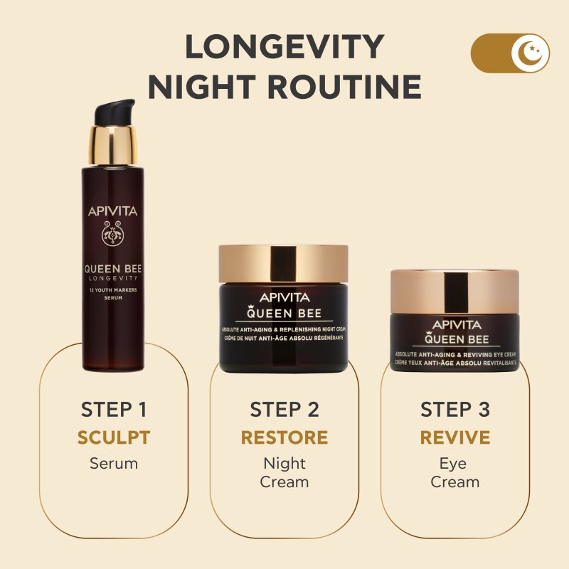 Apivita Queen Bee Longevity zpevňující sérum proti vráskám 30 ml (obrázek 10)