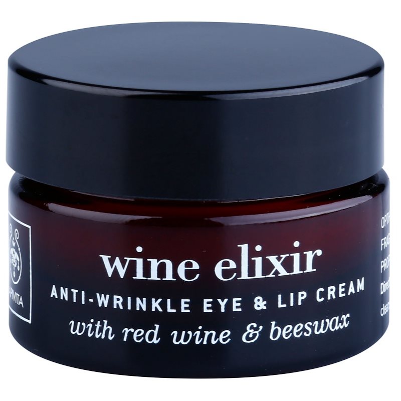 

Apivita Wine Elixir Red Wine & Beeswax крем проти зморшок для шкіри навколо очей та губ