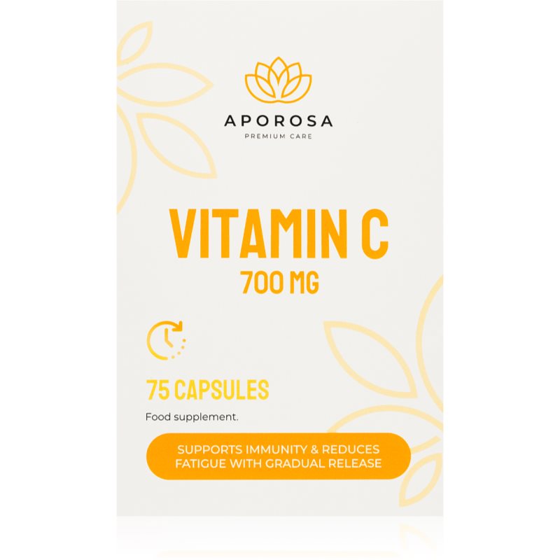 Aporosa Vitamin C 700 mg kapsuly na podporu imunity, zníženie miery únavy a vyčerpania 75 cps kúpite na Notino.sk