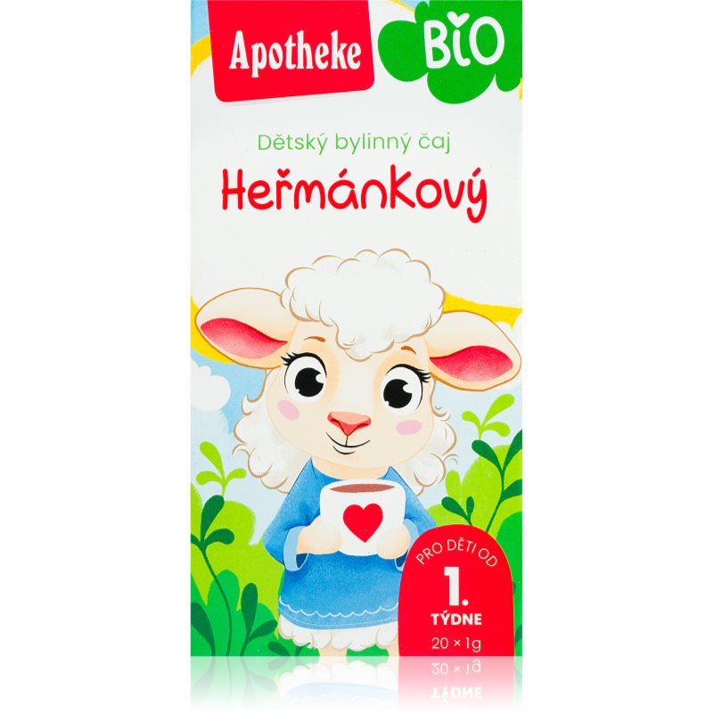 Apotheke BIO Detský bylinný čaj Harmanček bylinný čaj na podporu trávenia pre deti 20 ks kúpite na Notino.sk