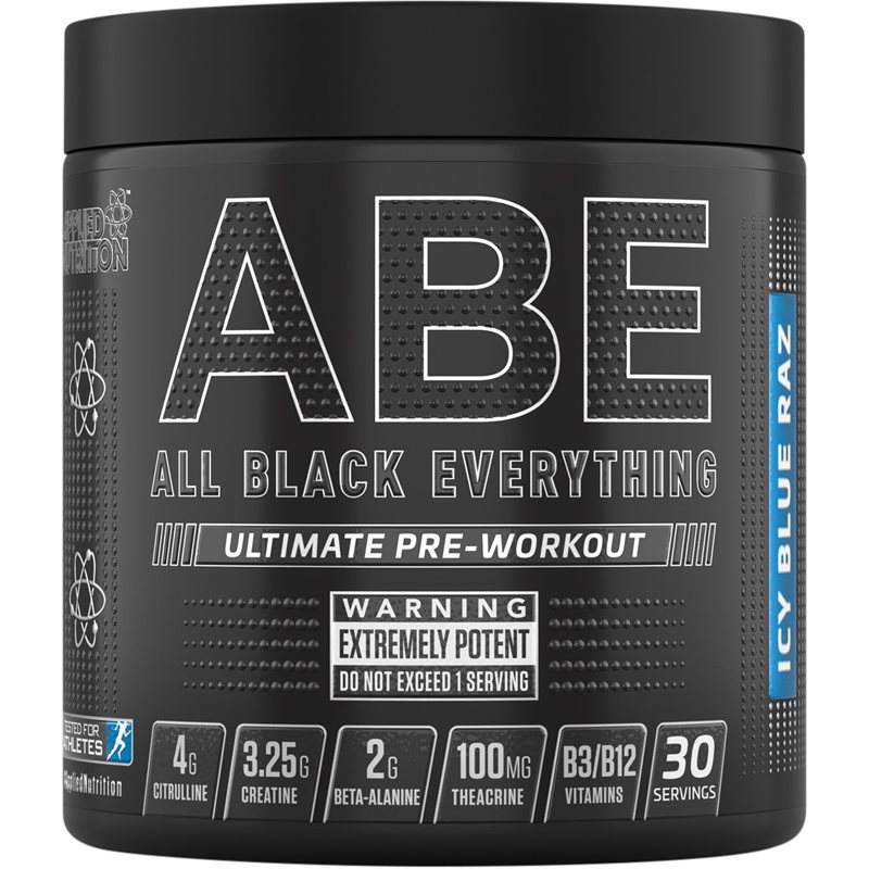Applied Nutrition ABE Ultimate Pre-Workout Präparat zur Förderung von Sportleistungen Geschmack icy blue raz 315 g