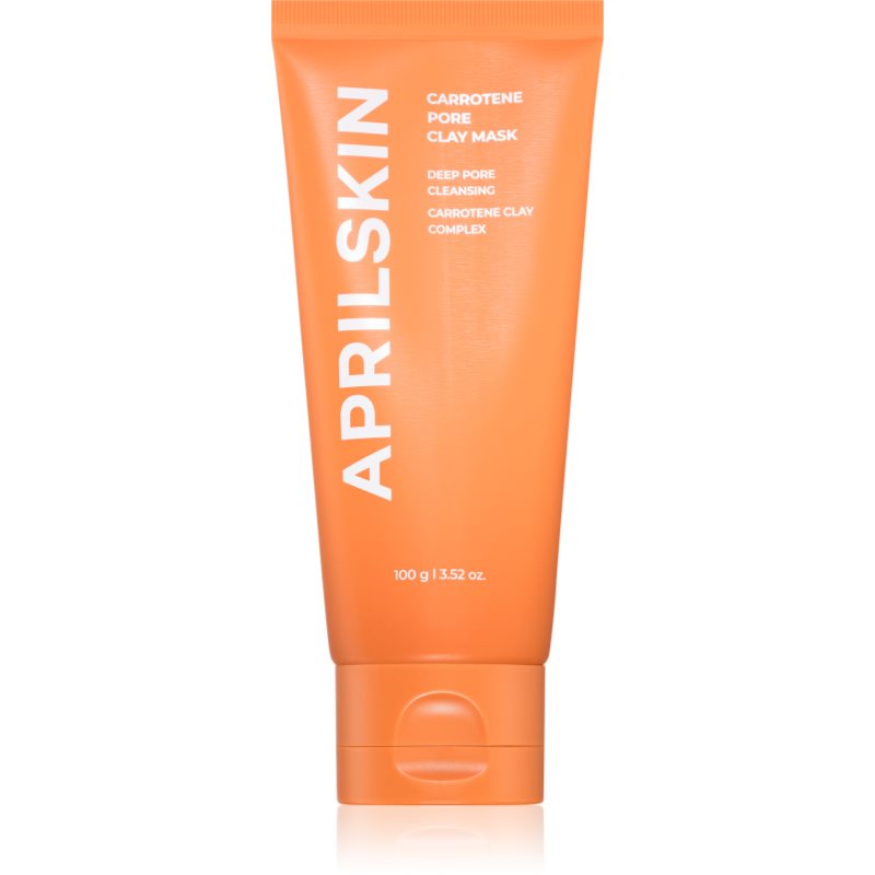 APRILSKIN Carrotene IPMP Quick Dry Pore Tightening Clay Mask reinigende Gesichtsmaske mit Tonmineralien vergrößerte Poren 100 g