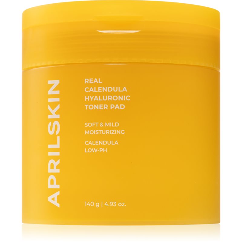 APRILSKIN Real Calendula Hyaluronic Toner Pad cuscinetti tonificanti per idratazione intensa 90 pz