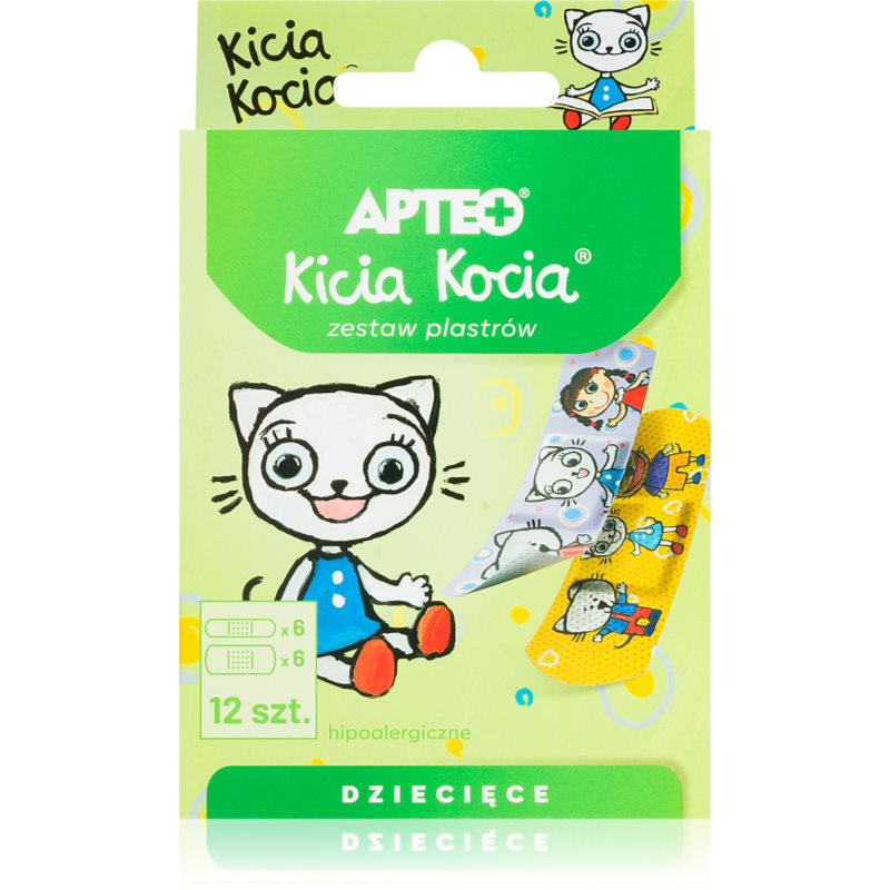 Apteo Náplasti pre deti sada náplastí Cats 12 ks