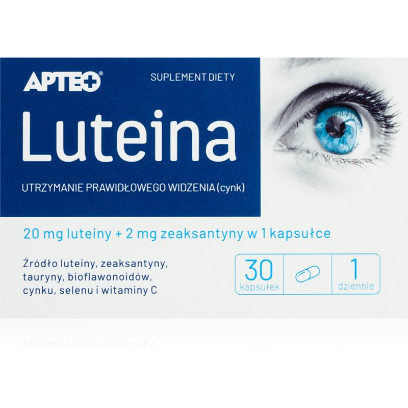 Apteo Luteina kapsułki do ochrony komórek przed stresem oksydacyjnym 30 caps.