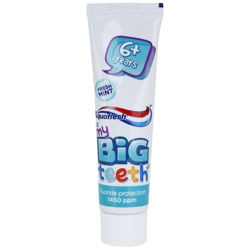 Aquafresh Big Teeth dantų pasta vaikams kvapas Fresh Mint (6+) 50 ml