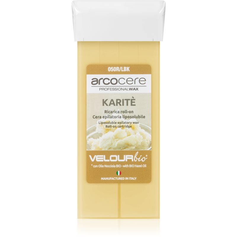 Arcocere Professional Wax Karité plaukelių šalinimo vaškas rutulinė priemonė užpildas 100 ml