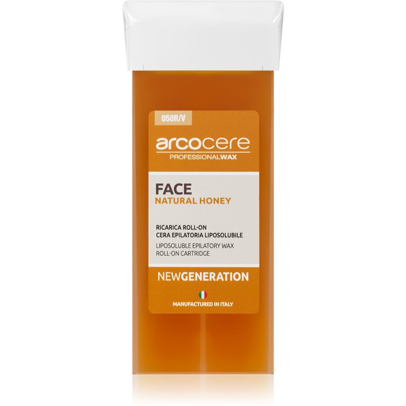 Arcocere Professional Wax Face Natural Honey віск для видалення волосся для обличчя замінний блок 100 мл
