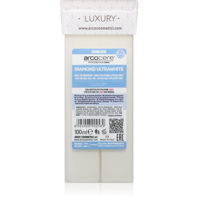 Arcocere Luxury Diamond Ultrawhite epilační vosk roll-on 100 ml