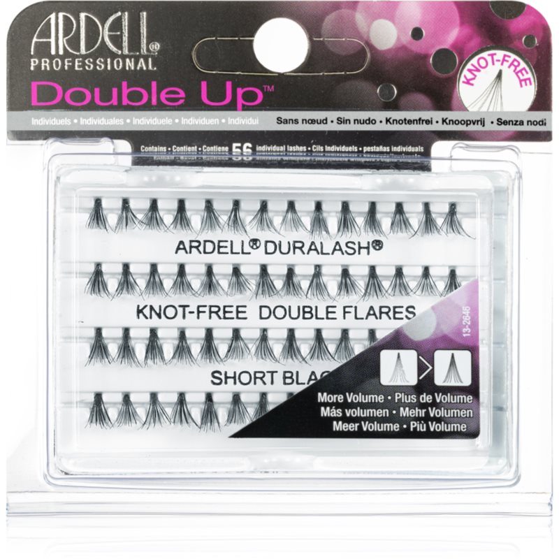 Ardell Double Up лепящи снопчета мигли без възли размер Short Black