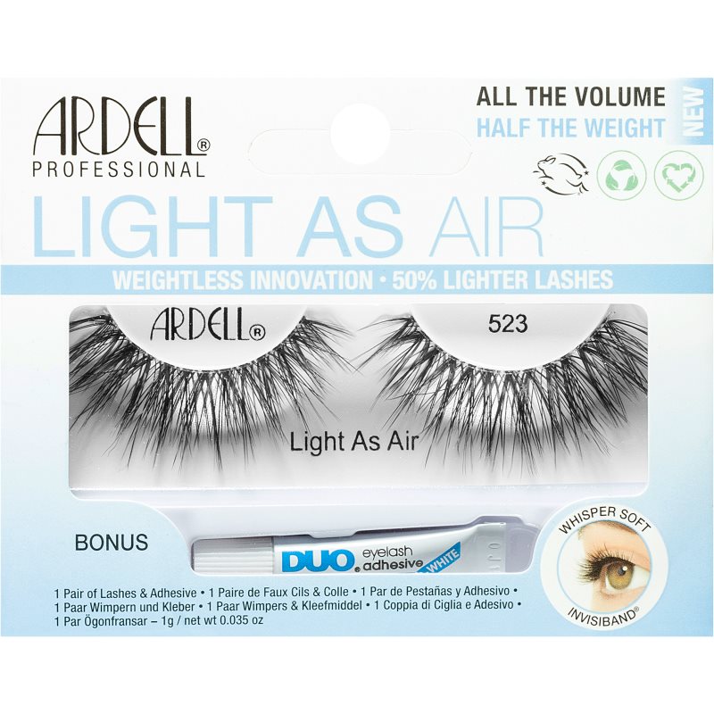 Ardell Light As Air künstliche Wimpern mit Klebstoff Typ 523 1 g