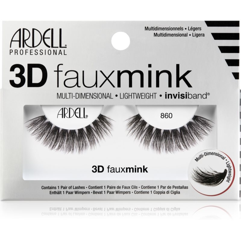 Ardell 3D Faux Mink 860 1 ks umelé mihalnice pre ženy Black