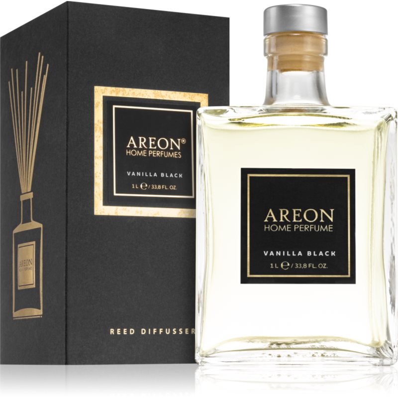 Areon Home Black Vanilla Black Diffuseur D'huiles Essentielles Avec Recharge 1000 Ml