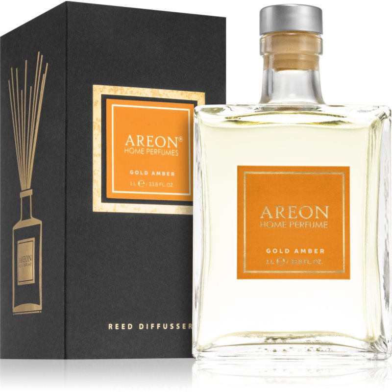 Areon Home Black Gold Amber Aroma Diffuser mit Füllung 1000 ml