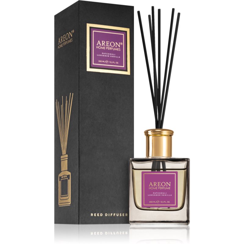 Areon Home Black Patchouli Lavender Vanilla Diffuseur D'huiles Essentielles Avec Recharge 150 Ml