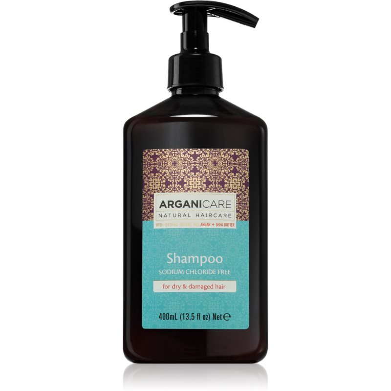 Arganicare Argan Oil & Shea Butter šampūnas sausiems ir pažeistiems plaukams 400 ml