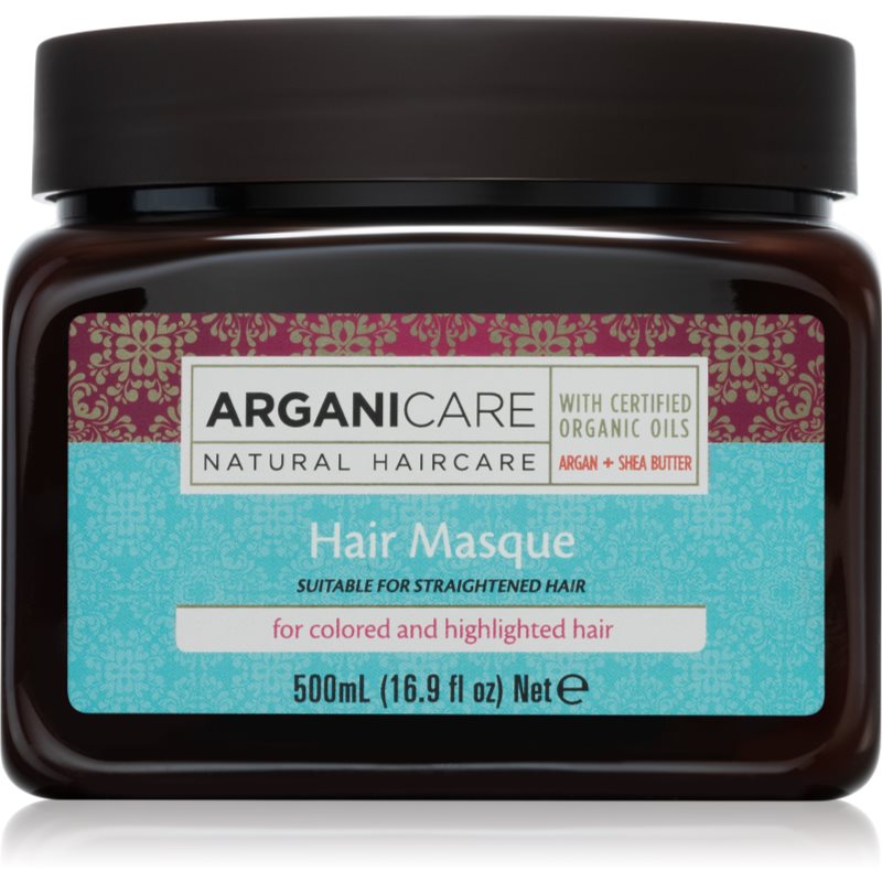 Arganicare Argan Oil & Shea Butter Hair Masque hĺbkovo hydratačná maska pre farbené vlasy 500 ml