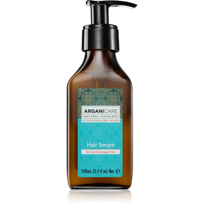 Arganicare Argan Oil & Shea Butter Hair Serum posilující sérum pro suché a poškozené vlasy 100 ml