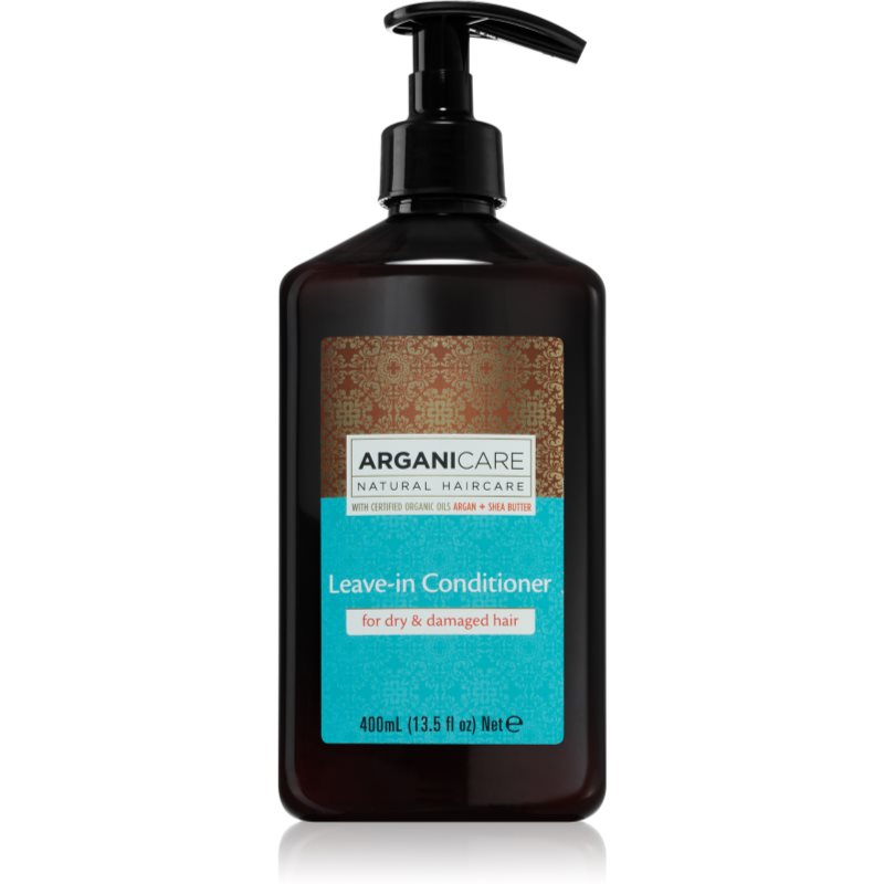 E-shop Arganicare Argan Oil & Shea Butter Leave-In Conditioner bezoplachový kondicionér pro suché a poškozené vlasy 400 ml