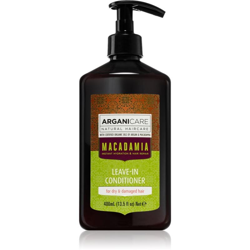 Arganicare Macadamia Leave-In Conditioner незмиваючий кондиціонер для сухого або пошкодженого волосся 400 мл