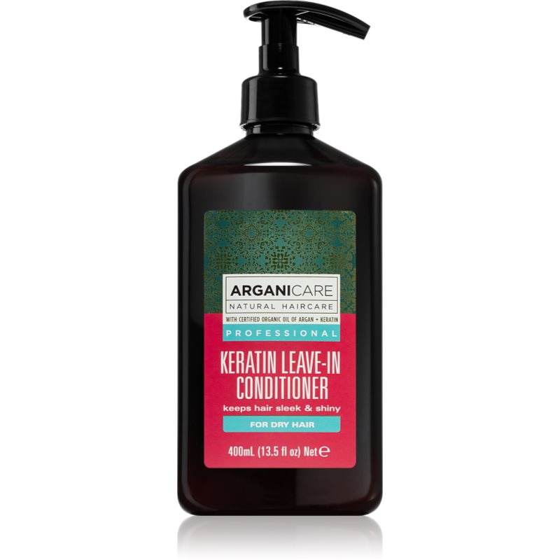 Arganicare Keratin Leave-In Conditioner balsamo senza risciacquo per capelli secchi 400 ml