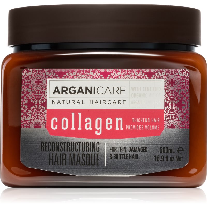 Arganicare Collagen regeneruojamoji plaukų kaukė 500 ml