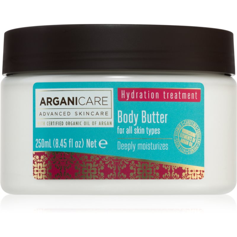 E-shop Arganicare Hydration Treatment Body Butter tělové máslo s vyživujícím účinkem 250 ml