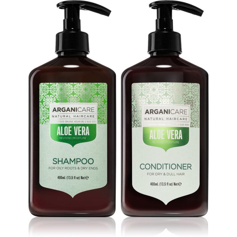 Arganicare Aloe vera Shampoo mit Conditioner (spendet Feuchtigkeit und Glanz)