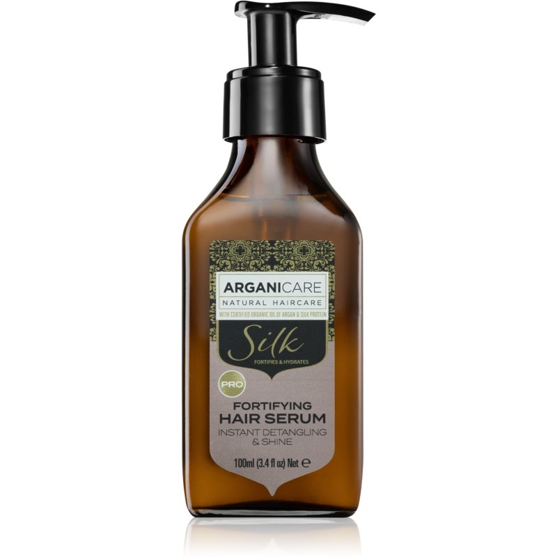 E-shop Arganicare Silk Protein Fortifying Hair Serum posilující sérum pro všechny typy vlasů 100 ml